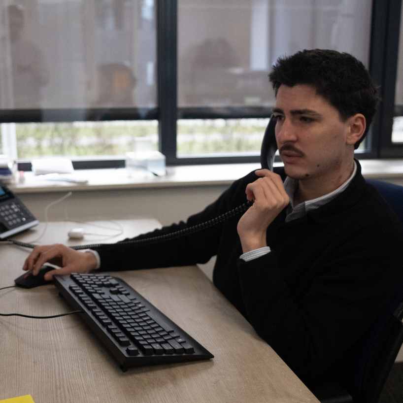 Notre service client répond à la demande d'un client